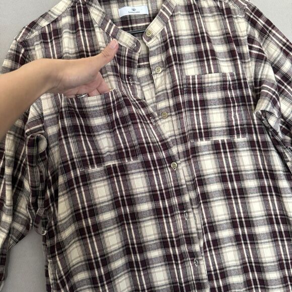 URBAN RESEARCH Flannel Shirt Dress Free Size Sonny Label Plaid Womens Button Dow - Picture 5 of 13